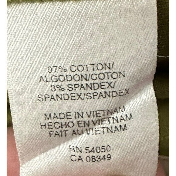 JONES NEW YORK Green Cotton Blend Stretch Button Front jacket blazer Size 6 EUC - Picture 5 of 7